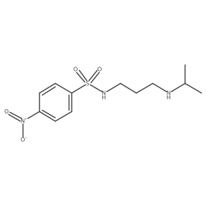 4-nitro-N-{3-[(propan-2-yl)amino]propyl}benzene-1-sulfonamide结构式
