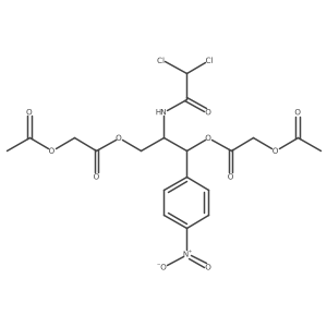 Chloramphenicol, diester with glycolic acid acetate结构式