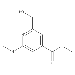 Methyl 2-(dimethylamino)-6-(hydroxymethyl)isonicotinate结构式