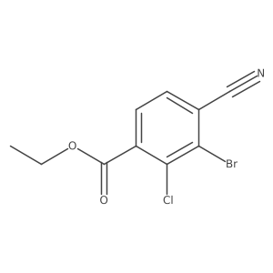 Ethyl 3-bromo-2-chloro-4-cyanobenzoate Structure