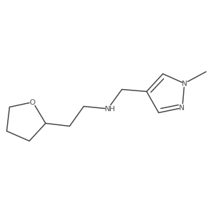 n-((1-Methyl-1h-pyrazol-4-yl)methyl)-2-(tetrahydrofuran-2-yl)ethan-1-amine结构式