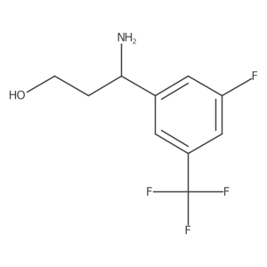 (3S)-3-amino-3-[3-fluoro-5-(trifluoromethyl)phenyl]propan-1-ol Structure