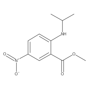 Methyl 2-(isopropylamino)-5-nitrobenzenecarboxylate结构式