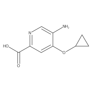 5-Amino-4-cyclopropoxypicolinic acid Structure