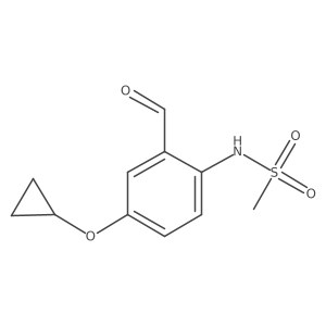 N-(4-Cyclopropoxy-2-formylphenyl)methanesulfonamide结构式