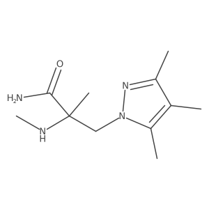 2-Methyl-2-(methylamino)-3-(3,4,5-trimethyl-1h-pyrazol-1-yl)propanamide Structure