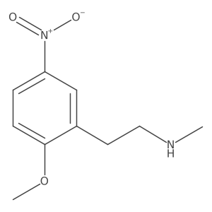 2-(2-Methoxy-5-nitrophenyl)-N-methylethan-1-amine结构式
