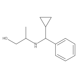 2-{[Cyclopropyl(phenyl)methyl]amino}propan-1-ol结构式