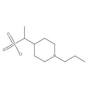 1-(1-Propylpiperidin-4-yl)ethane-1-sulfonyl chloride结构式