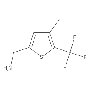 [4-Methyl-5-(trifluoromethyl)thien-2-YL]methylamine结构式
