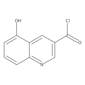 5-Hydroxyquinoline-3-carbonyl chloride结构式
