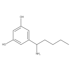 5-(1-Aminopentyl)benzene-1,3-diol Structure