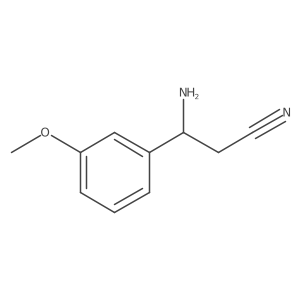 3-Amino-3-(3-methoxyphenyl)propanenitrile Structure