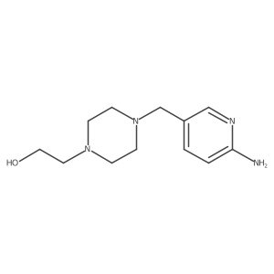 2-{4-[(6-Aminopyridin-3-yl)methyl]piperazin-1-yl}ethan-1-ol Structure