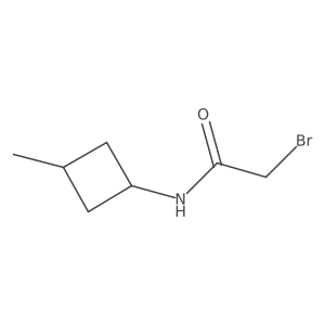 2-bromo-N-(3-methylcyclobutyl)acetamide结构式