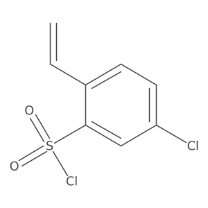 Benzenesulfonyl chloride, 5-chloro-2-ethenyl-结构式