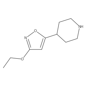 4-(3-Ethoxy-5-isoxazolyl)piperidine Structure