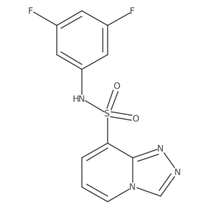 N-(3,5-difluorophenyl)[1,2,4]triazolo[4,3-a]pyridine-8-sulfonamide结构式