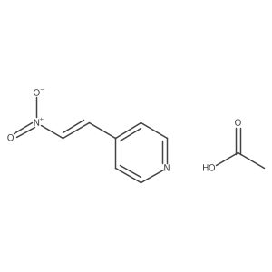 4-(2-Nitroethenyl)pyridine; acetic acid结构式
