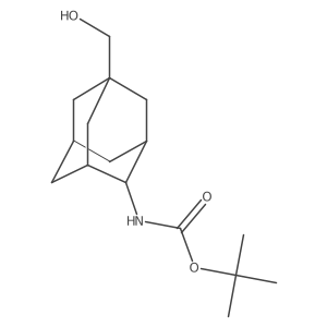 tert-butyl N-[5-(hydroxymethyl)adamantan-2-yl]carbamate结构式