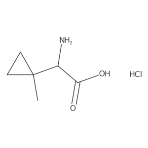 2-(1-Methylcyclopropyl)glycine hydrochloride, (R)-结构式
