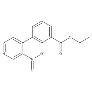 Ethyl 3-(3-nitropyridin-4-yl)benzoate Structure
