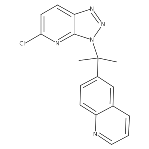 6-[1-(5-Chloro-3h-1,2,3-triazolo[4,5-b]pyridin-3-yl)-1-methylethyl]quinoline结构式
