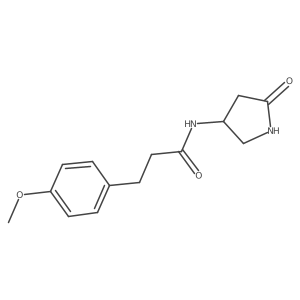 3-(4-methoxyphenyl)-N-(5-oxopyrrolidin-3-yl)propanamide Structure