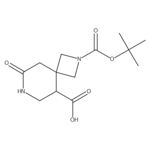 2-[(Tert-butoxy)carbonyl]-8-oxo-2,7-diazaspiro[3.5]nonane-5-carboxylic acid结构式