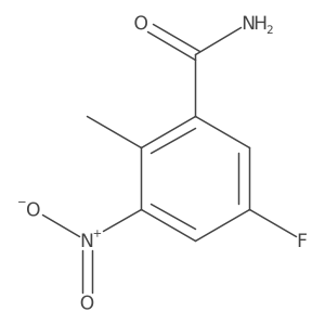 5-Fluoro-2-methyl-3-nitrobenzamide结构式