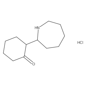 2-(Azepan-2-yl)cyclohexan-1-one hydrochloride Structure