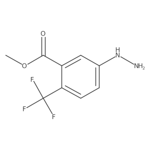 Methyl 5-hydrazinyl-2-(trifluoromethyl)benzoate Structure