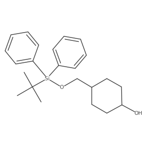 trans-4-({[Tert-butyl(diphenyl)silyl]oxy}methyl)cyclohexanol结构式