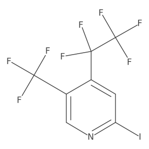2-Iodo-4-(pentafluoroethyl)-5-(trifluoromethyl)pyridine结构式