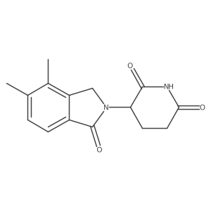 3-(1,3-Dihydro-4,5-dimethyl-1-oxo-2H-isoindol-2-yl)-2,6-piperidinedione Structure