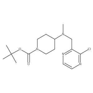 tert-Butyl 4-(((3-chloropyrazin-2-yl)methyl)(methyl)amino)piperidine-1-carboxylate结构式