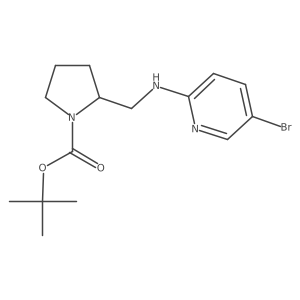 tert-Butyl 2-(((5-bromopyridin-2-yl)amino)methyl)pyrrolidine-1-carboxylate Structure