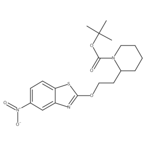 tert-Butyl 2-(2-((5-nitrobenzo[d]thiazol-2-yl)oxy)ethyl)piperidine-1-carboxylate Structure