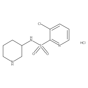 3-chloro-N-(piperidin-3-yl)pyridine-2-sulfonamide hydrochloride Structure