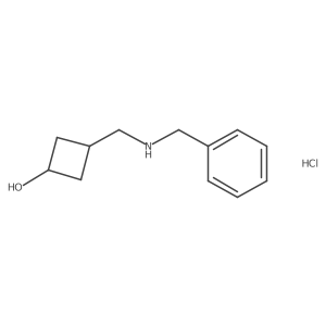 3-((Benzylamino)methyl)cyclobutanol hydrochloride结构式