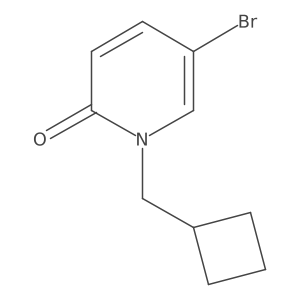 5-Bromo-1-(cyclobutylmethyl)pyridin-2(1H)-one Structure