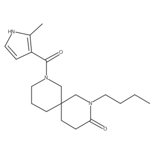 2-butyl-8-[(2-methyl-1H-pyrrol-3-yl)carbonyl]-2,8-diazaspiro[5.5]undecan-3-one Structure