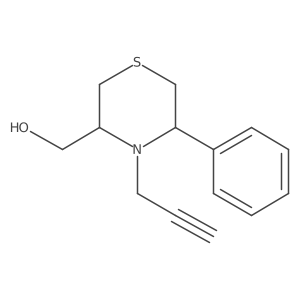 (5-Phenyl-4-prop-2-ynylthiomorpholin-3-yl)methanol Structure
