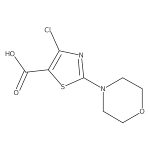 4-Chloro-2-(morpholin-4-yl)-1,3-thiazole-5-carboxylic acid Structure