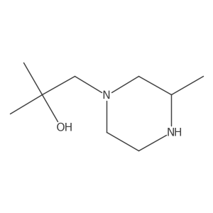2-Methyl-1-(3-methylpiperazin-1-yl)propan-2-ol Structure