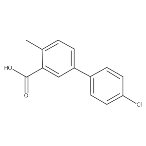 4'-Chloro-4-methyl-[1,1'-biphenyl]-3-carboxylic acid结构式