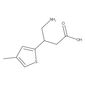 4-Amino-3-(4-methylthiophen-2-yl)butanoic acid Structure
