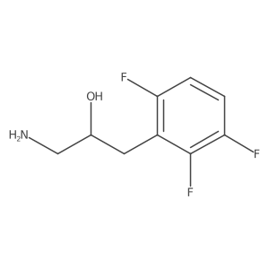 1-Amino-3-(2,3,6-trifluorophenyl)propan-2-ol结构式