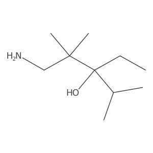 1-Amino-3-ethyl-2,2,4-trimethylpentan-3-ol结构式