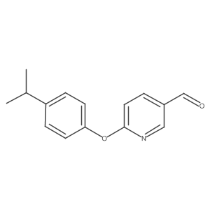 6-(4-Propan-2-ylphenoxy)pyridine-3-carbaldehyde Structure